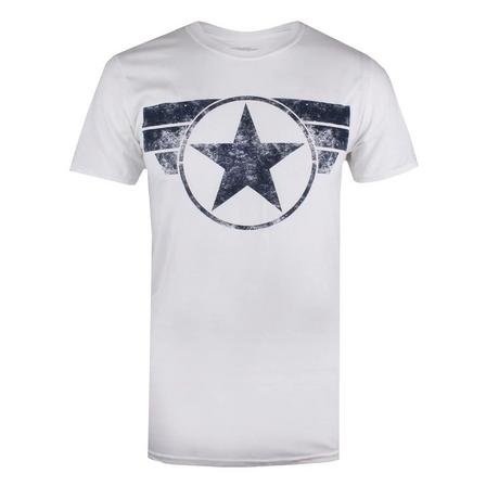 CAPTAIN AMERICA T-Shirt Stampa Stella  