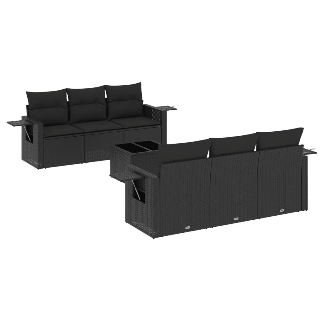 VidaXL set divano da giardino Polirattan  