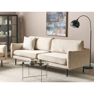 Beliani 3 Sitzer Sofa aus Samtstoff Glamourös VINTERBRO  