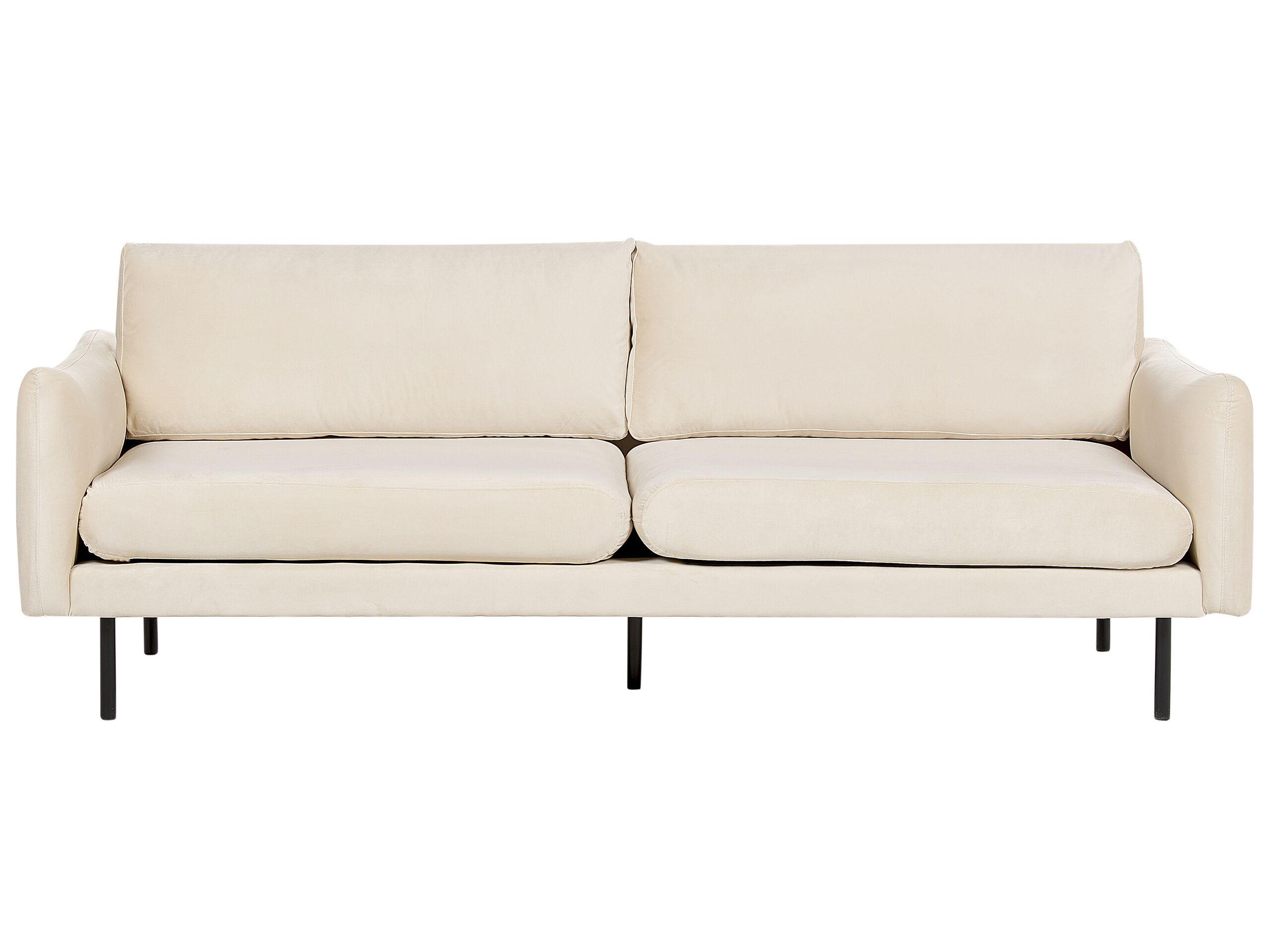 Beliani 3 Sitzer Sofa aus Samtstoff Glamourös VINTERBRO  