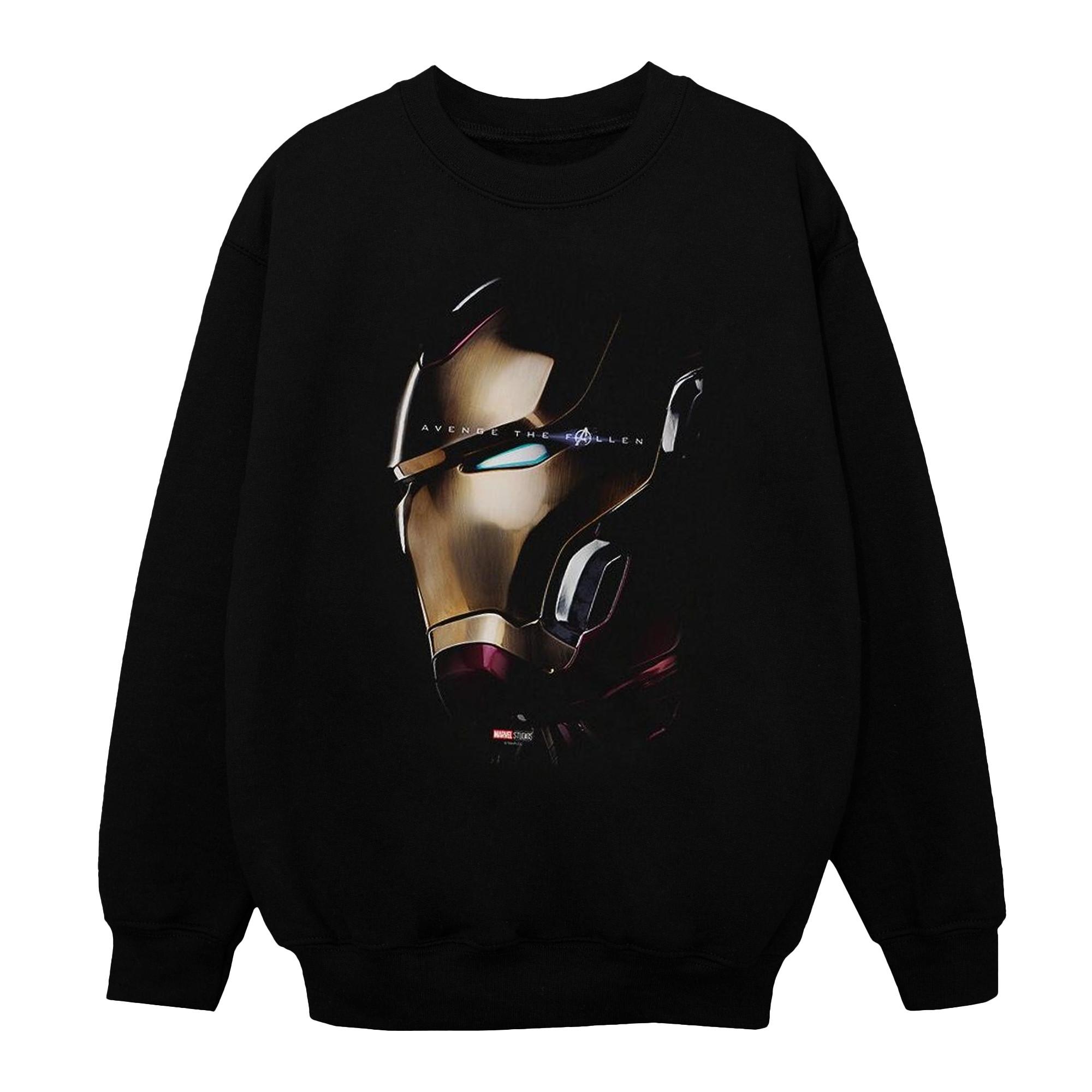 Image of Avengers Endgame Avenge The Fallen Iron Man Sweatshirt Unisex Schwarz 152-158