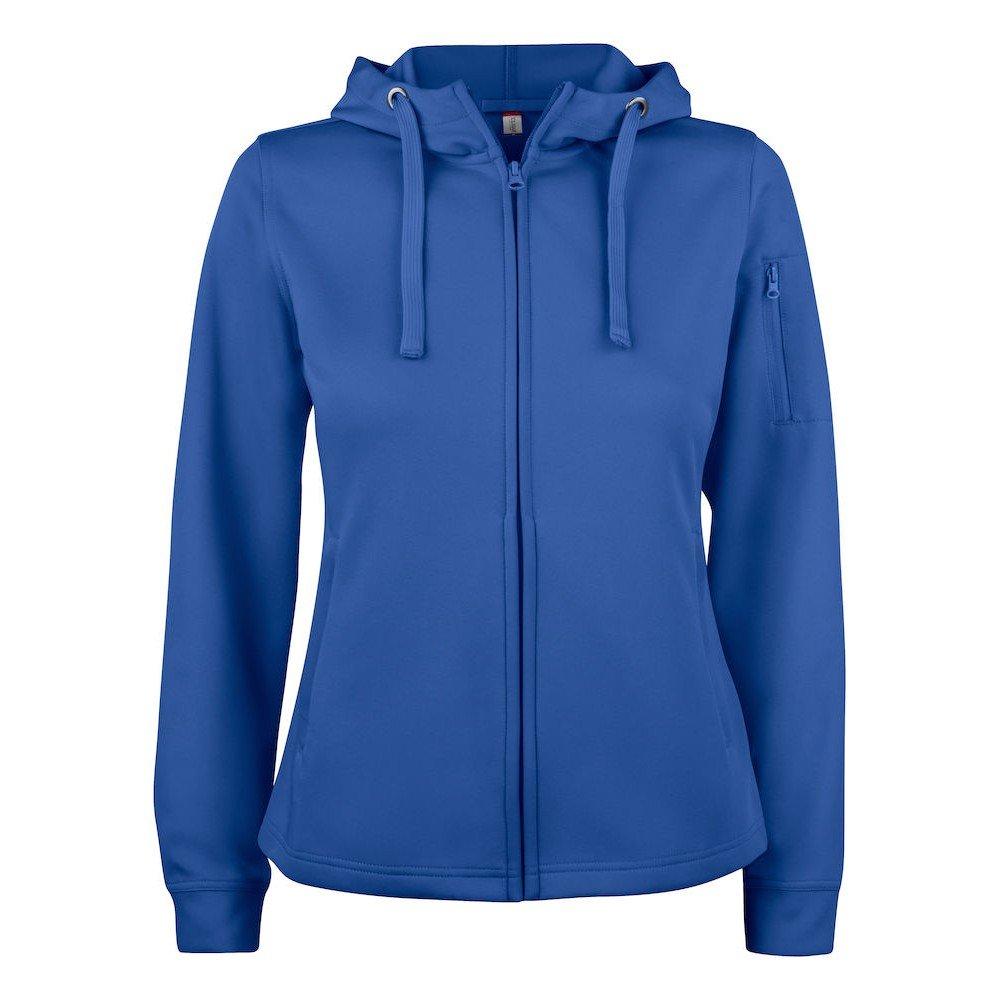 Image of Basic Hoodie Mit Durchgehendem Reißverschluss Aktiv Damen Königsblau M