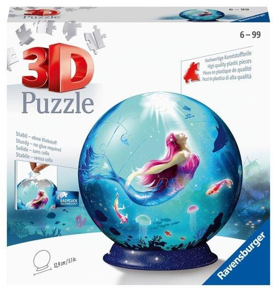 Ravensburger  3D Puzzle Ravensburger Puzzle-Ball Bezaubernde Meerjungfrauen 72 Teile 