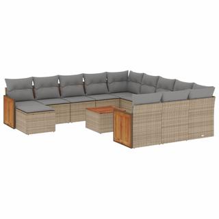 VidaXL Ensemble de canapés de jardin rotin synthétique  