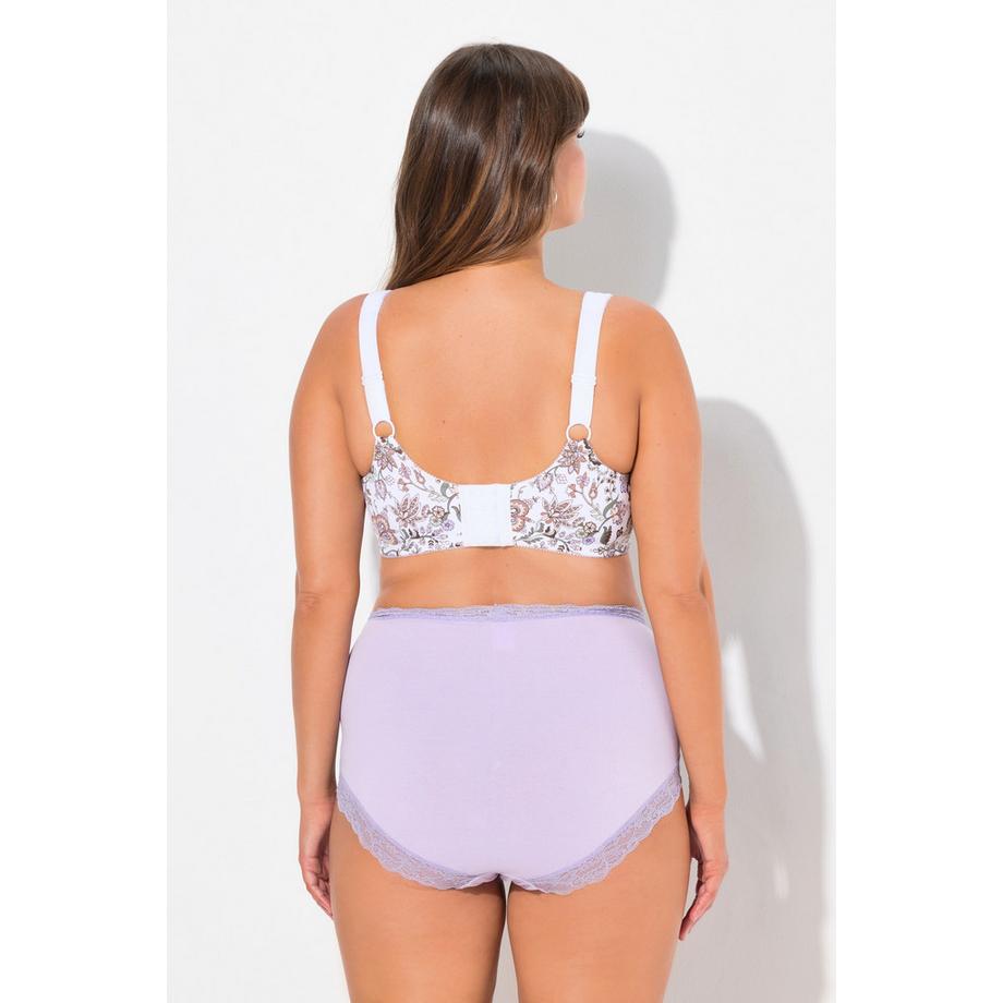 Ulla Popken Soutien-gorge de maintien sans armatures imprimé à fleurs  