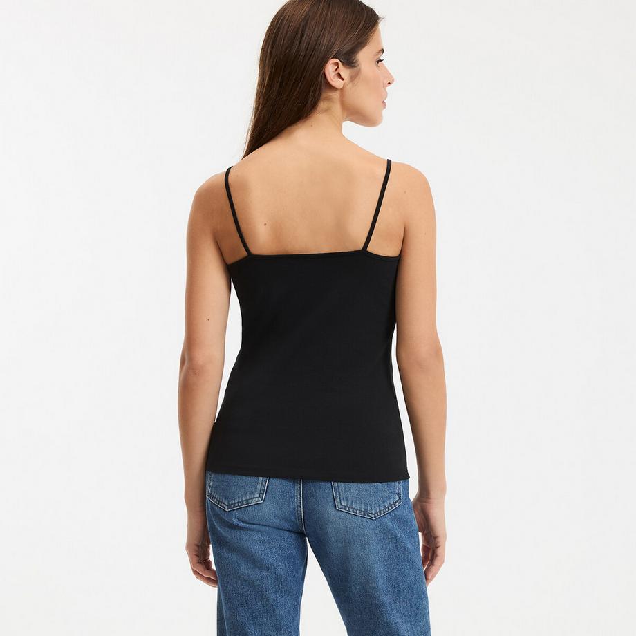 La Redoute Collections Top mit schmalen Trägern  