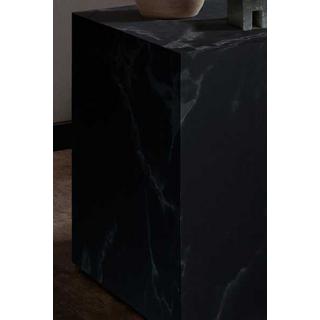 mutoni Tavolino di servizio effetto marmo nero 45x45  