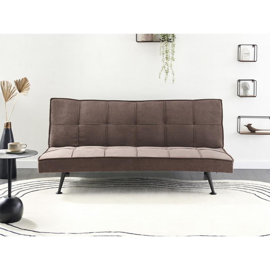 Beliani Schlafsofa aus Stoff  HASLE  