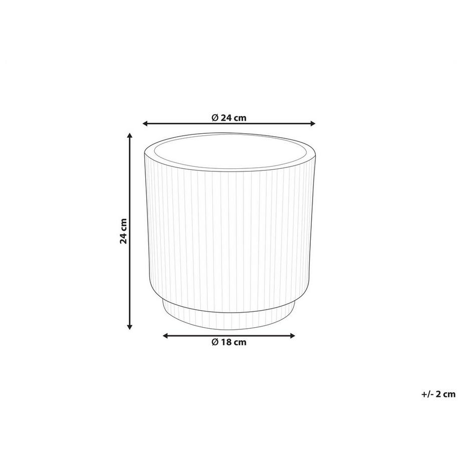 Beliani Vaso per piante en Fibra d'argilla Moderno DARIA  
