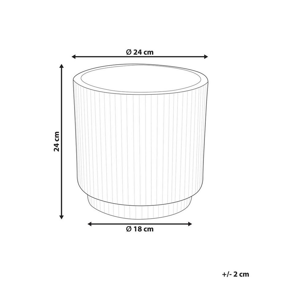 Beliani Vaso per piante en Fibra d'argilla Moderno DARIA  