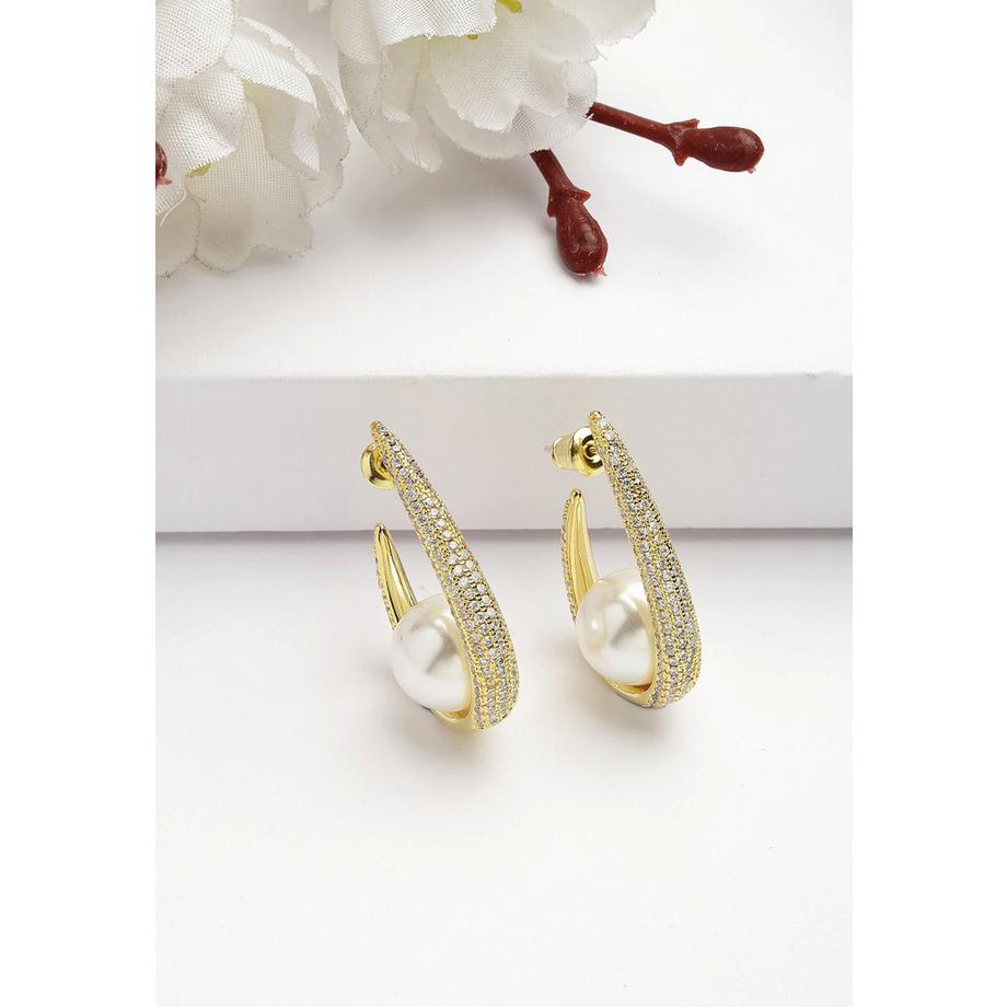 AVANT-GARDE PARIS  Collection Diva Boucles d'oreilles perles bandoulière iconiques 