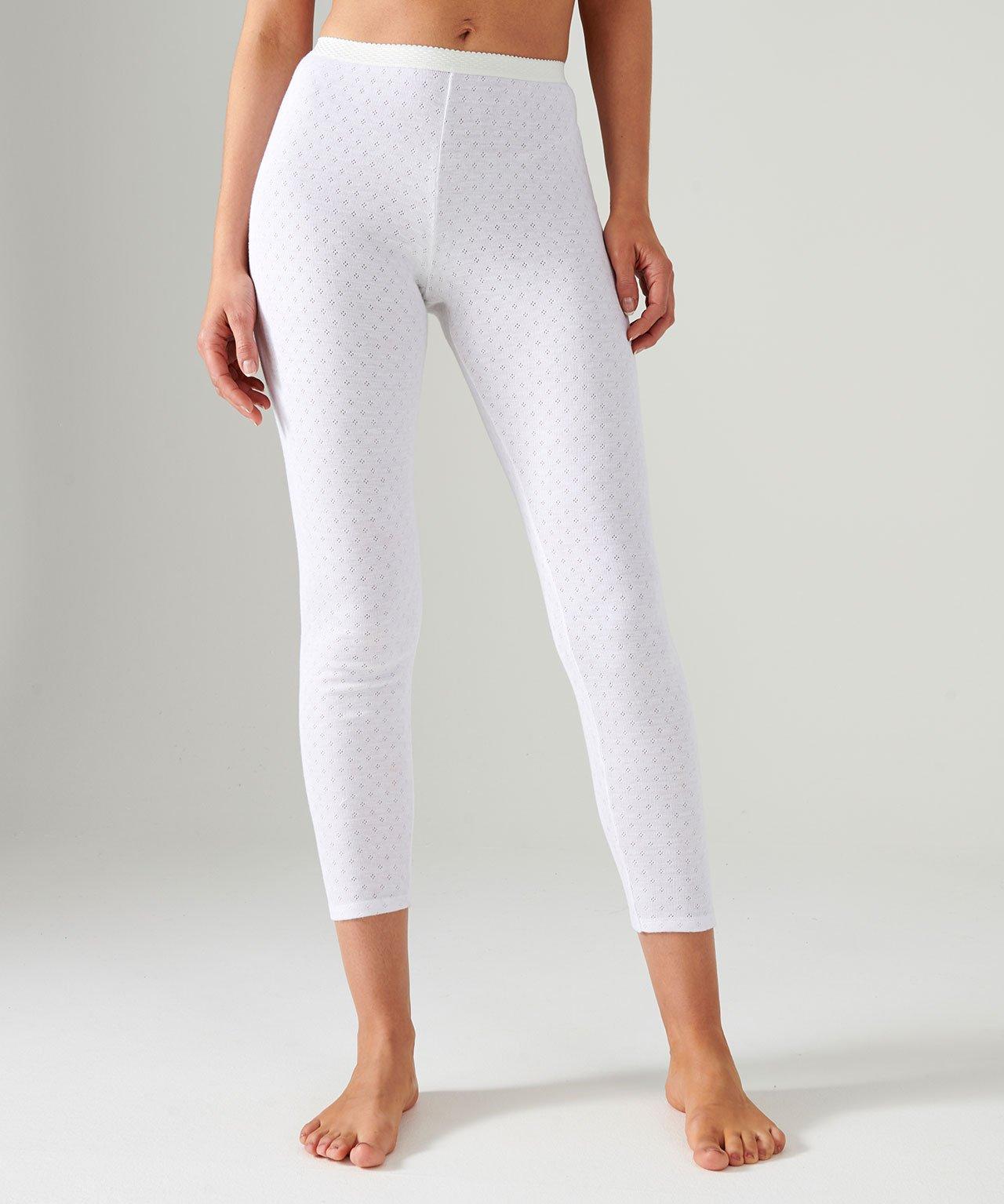 Image of Lange Unterhose, Dekoratives Thermolactyl-material, Wärmegrad Intense 4. Damen Weiss 54/56