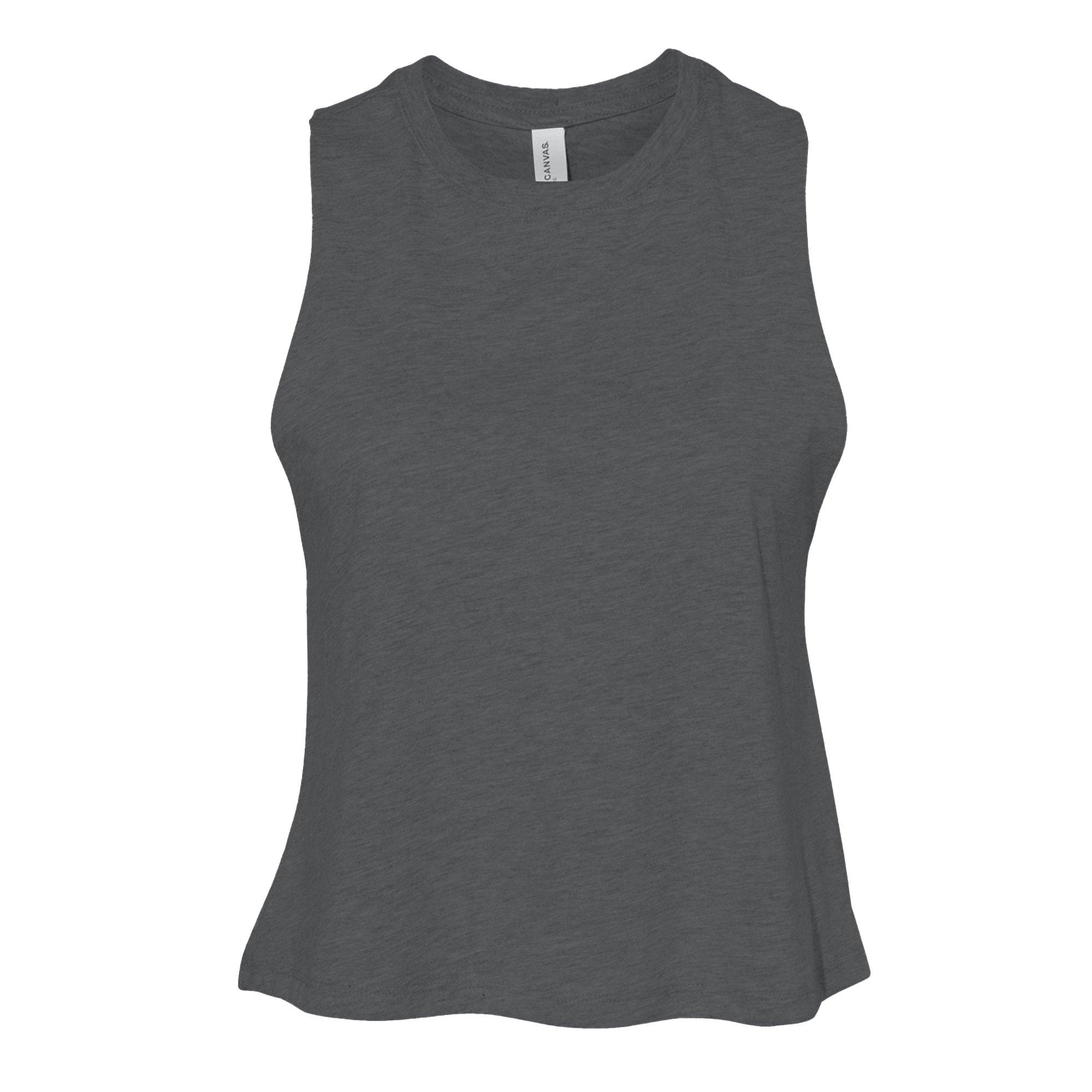 Image of Bella Croptanktop Mit Racerback Unisex Grau M