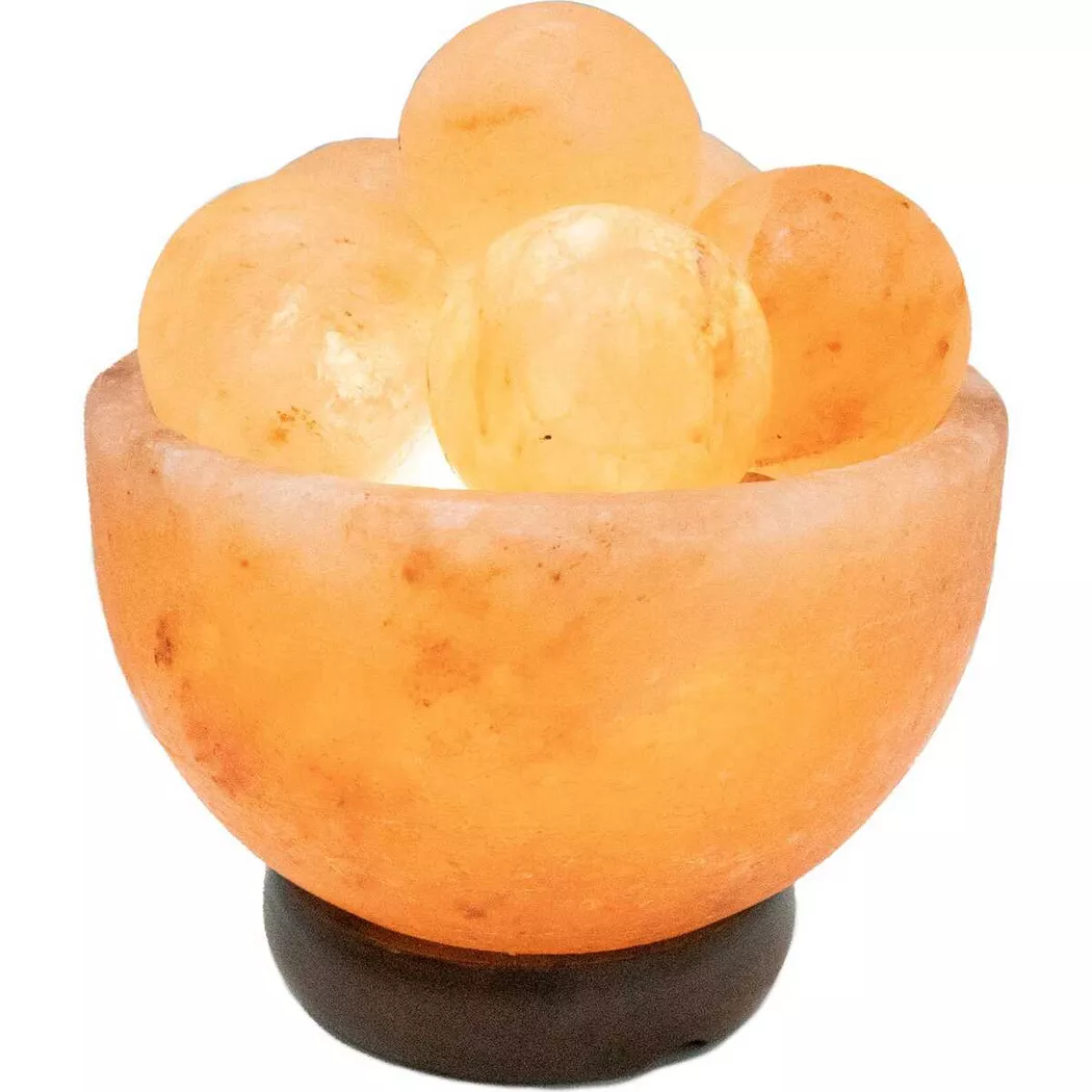 mutoni light – Tischleuchte Stone III Salzkristall 1xE14, One Size