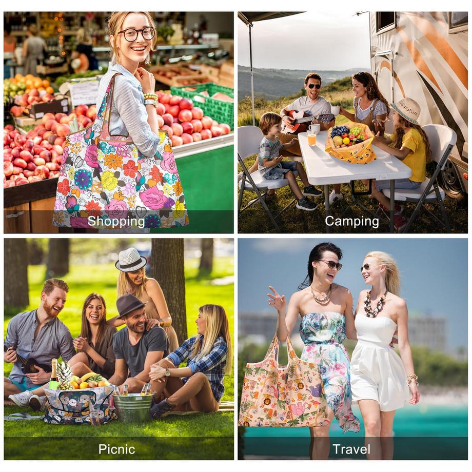 Only-bags.store Sac de courses pliable réutilisable  