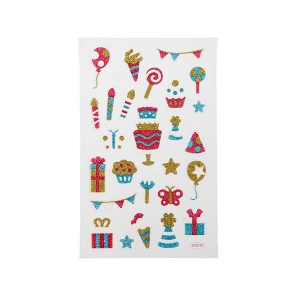 Image of Glitzer-Sticker Multicolor