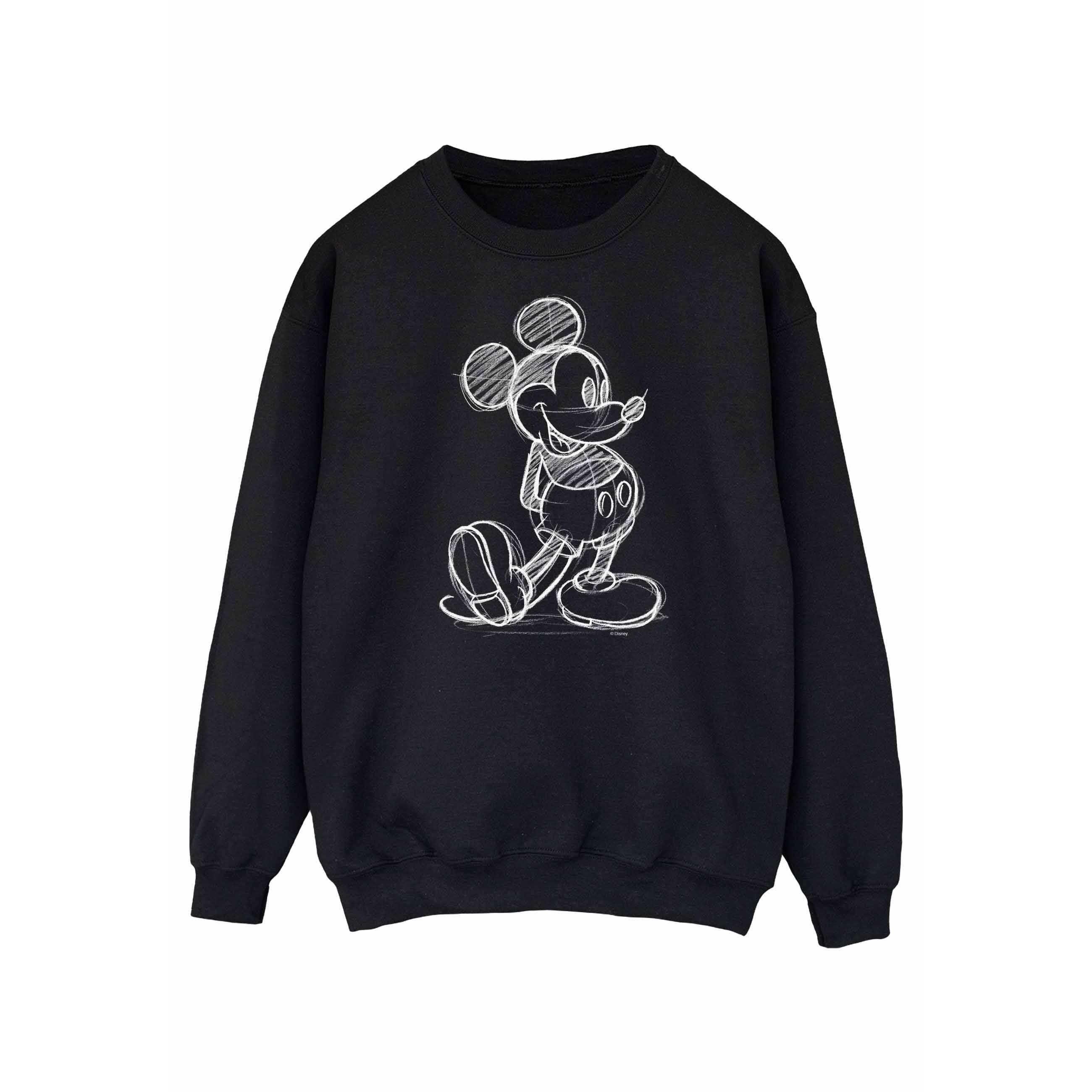 Image of Mickey Mouse Sketch Kick Sweatshirt Damen Schwarz M