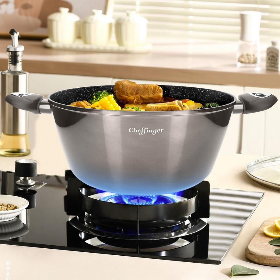 Cheffinger 10-teiliges Küchenset Marmoriert  