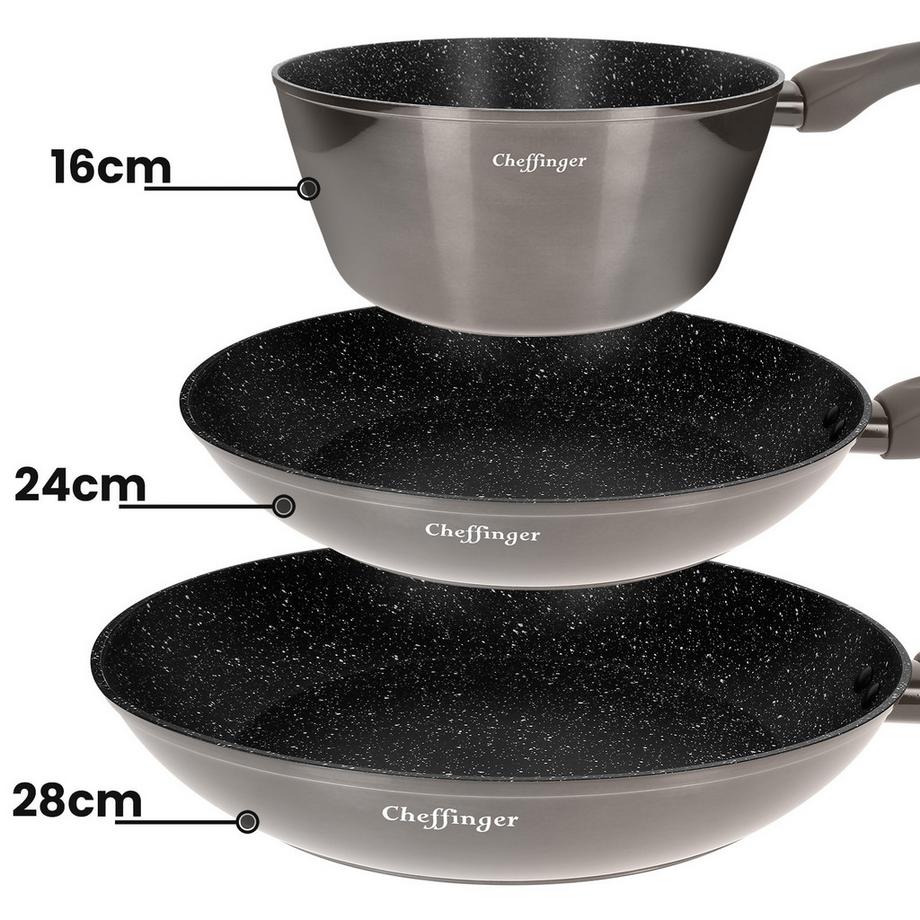 Cheffinger 10-teiliges Küchenset Marmoriert  
