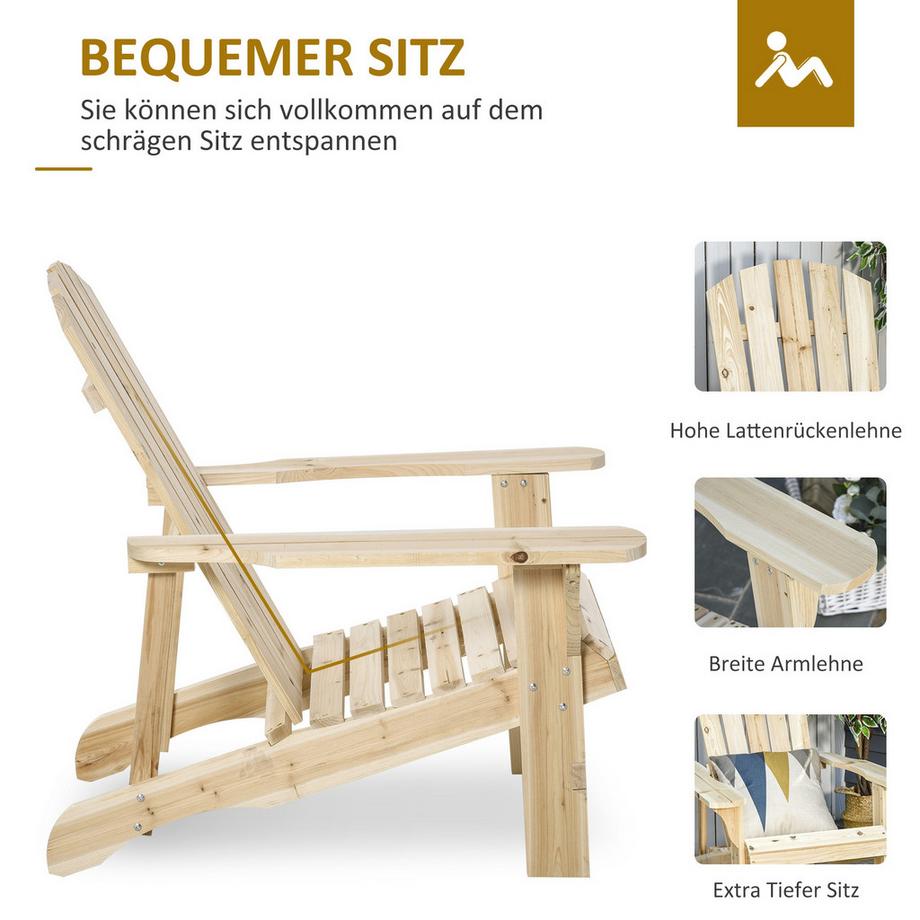 Outsunny chaise Adirondack  
