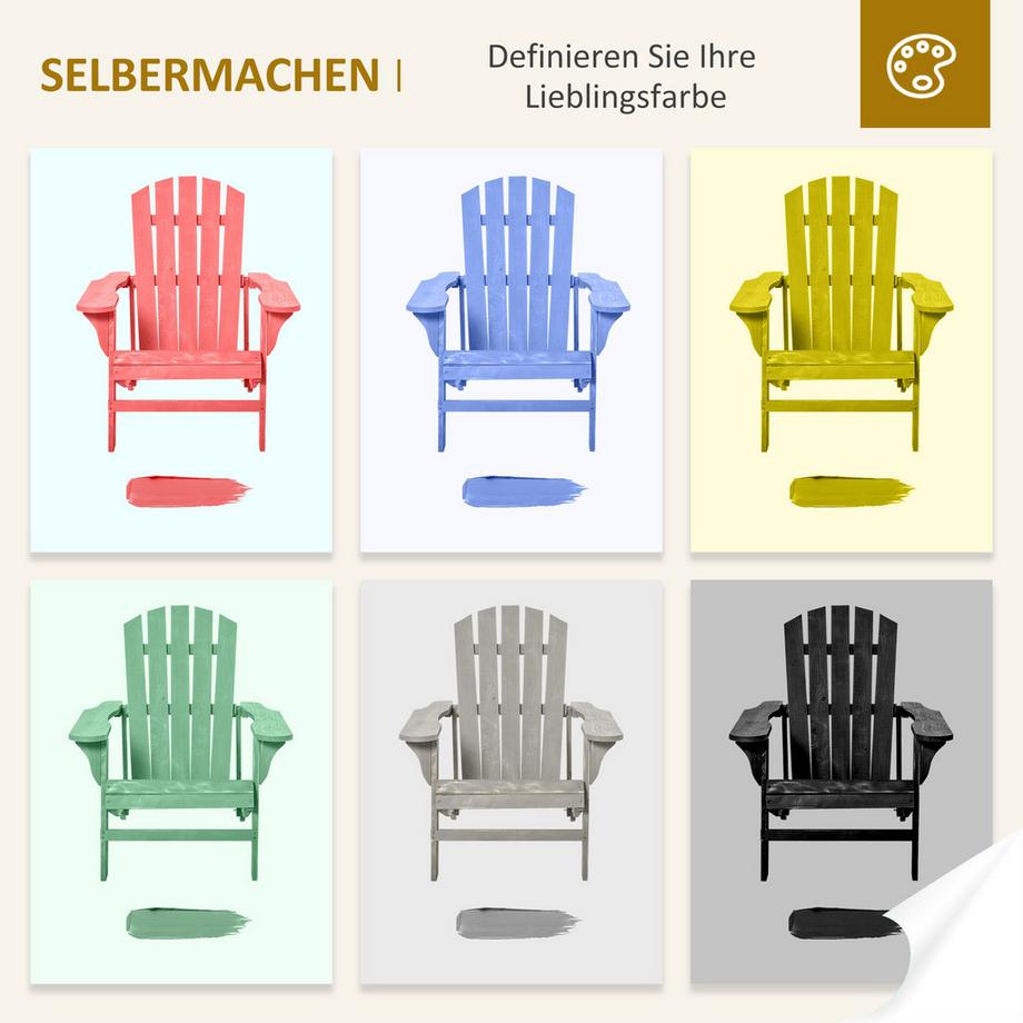 Outsunny chaise Adirondack  
