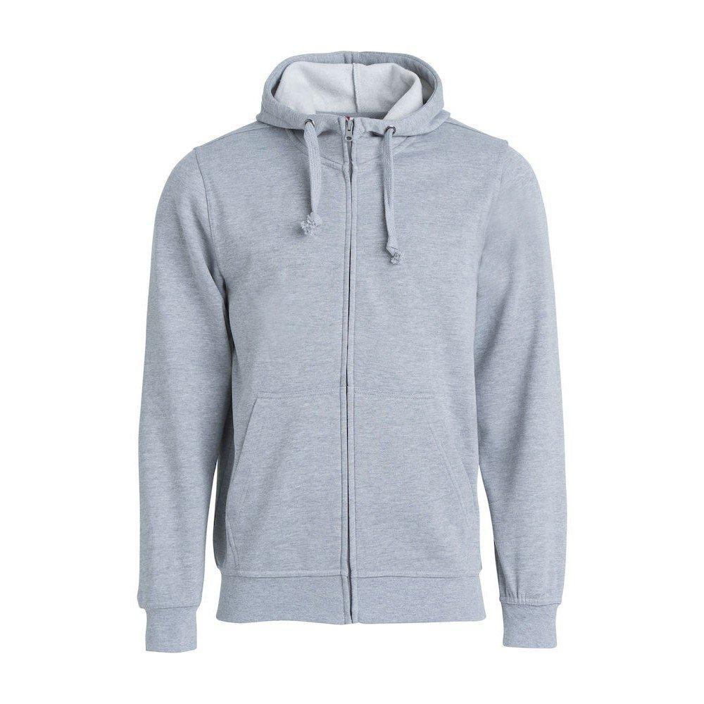 Image of Basic Hoodie Mit Durchgehendem Reißverschluss Herren Grau 3XL