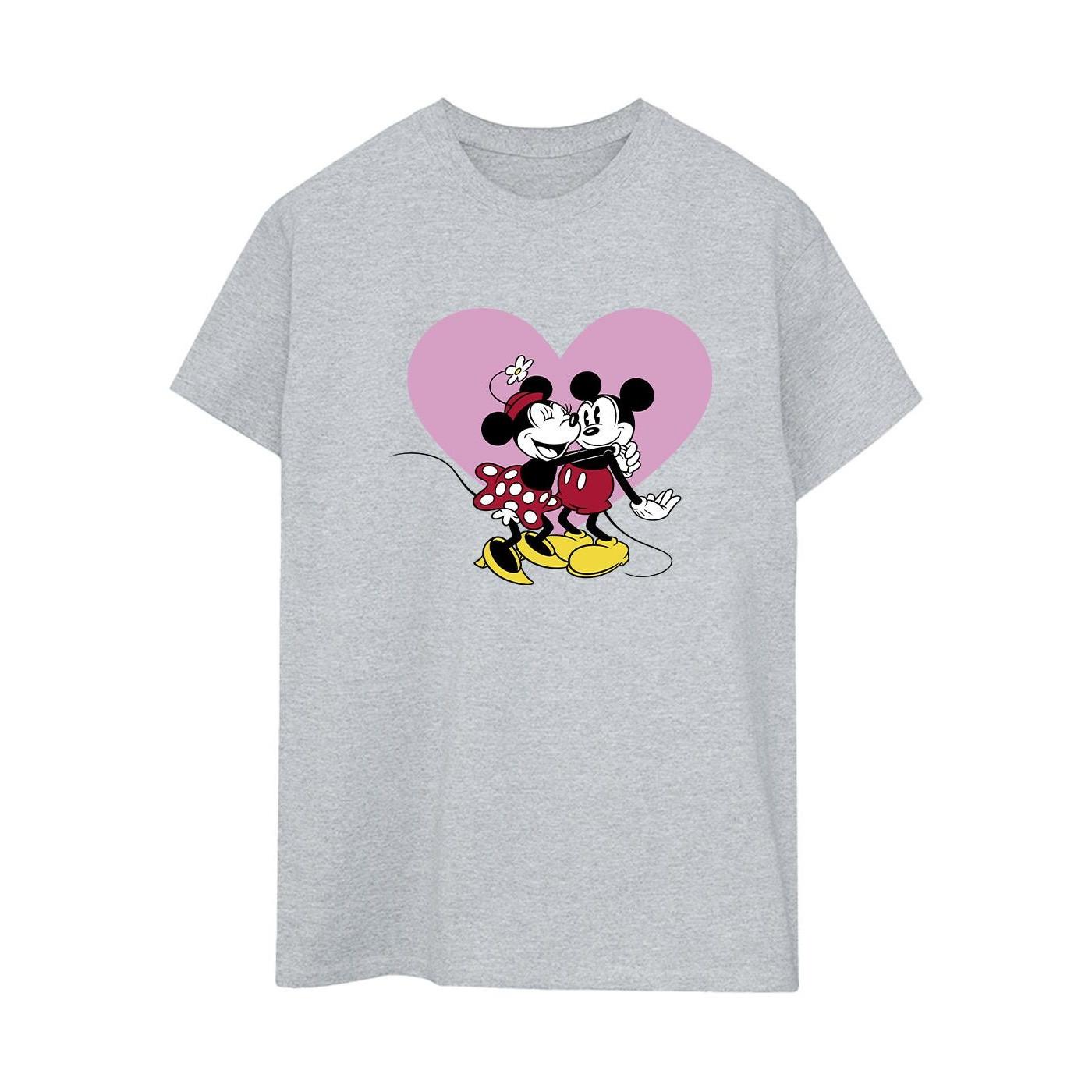 Image of Mickey Mouse Love Languages Tshirt Damen Grau XXL