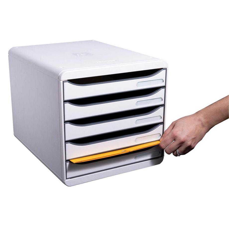 Exacompta Schubladenbox Big Box Plus, 5 offene Schubladen, Office  