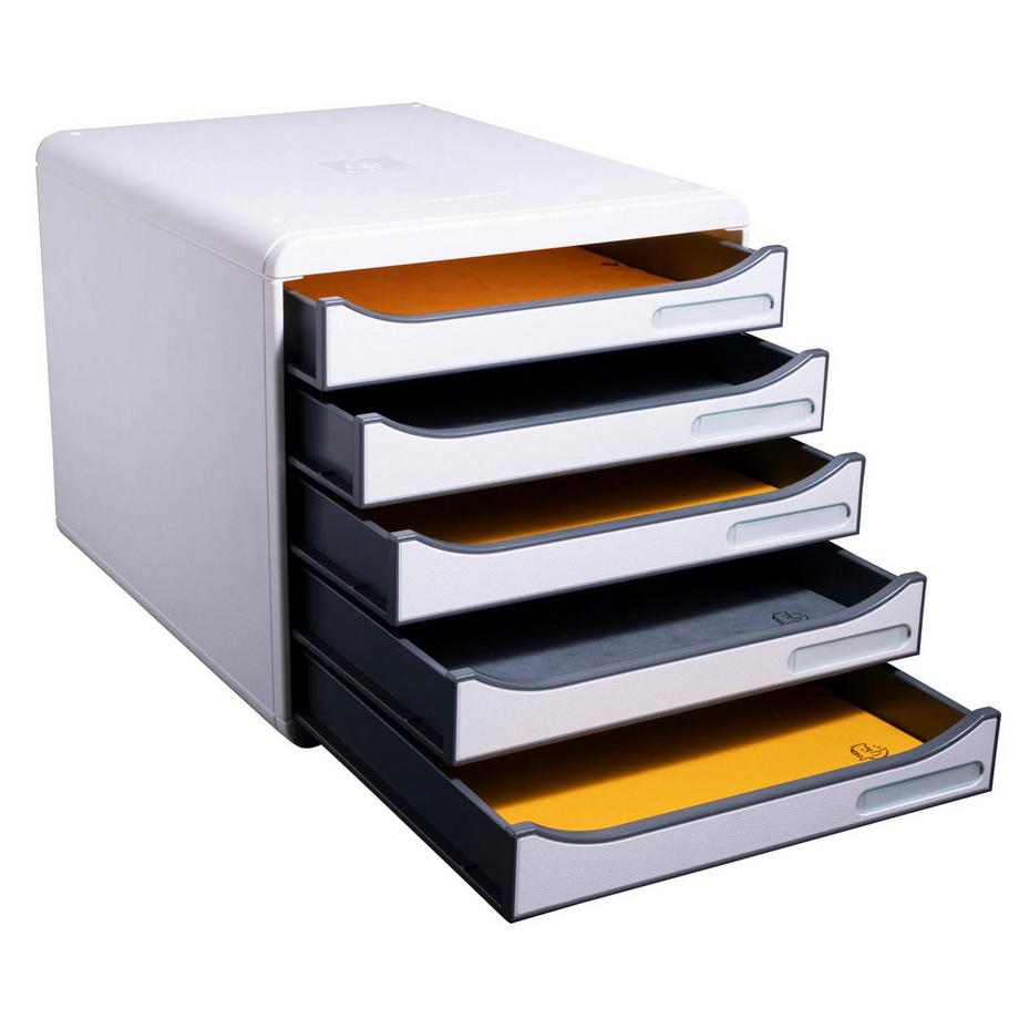 Exacompta Schubladenbox Big Box Plus, 5 offene Schubladen, Office  