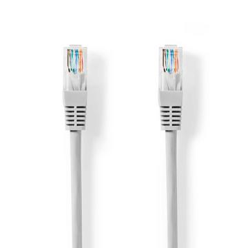 Cavo di rete CAT5e | U/UTP | RJ45 maschio | RJ45 maschio | 2,00 m | Rotondo | PVC | Grigio | Etichetta