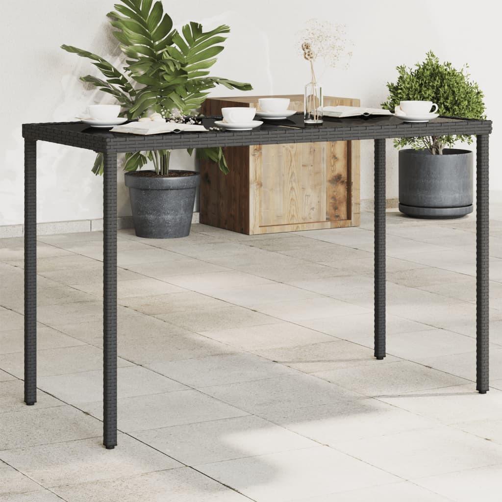 VidaXL Table de jardin rotin synthétique  