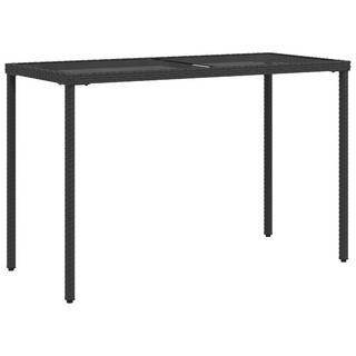 VidaXL Table de jardin rotin synthétique  