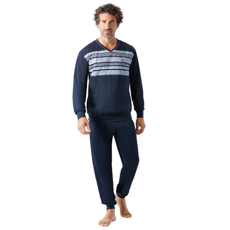 hajo Pyjama confortable avec haut rayé  