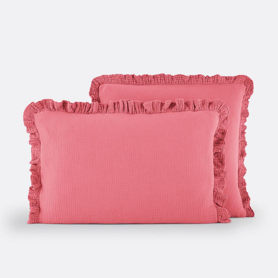 La Redoute Intérieurs Kumla Taie d'oreiller unie à volant  