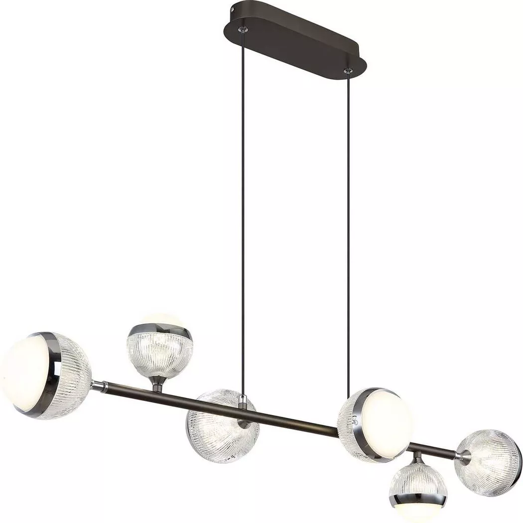 mutoni light – Hängeleuchte Untsy Metall titanfarben gebürstet LED 91, One Size
