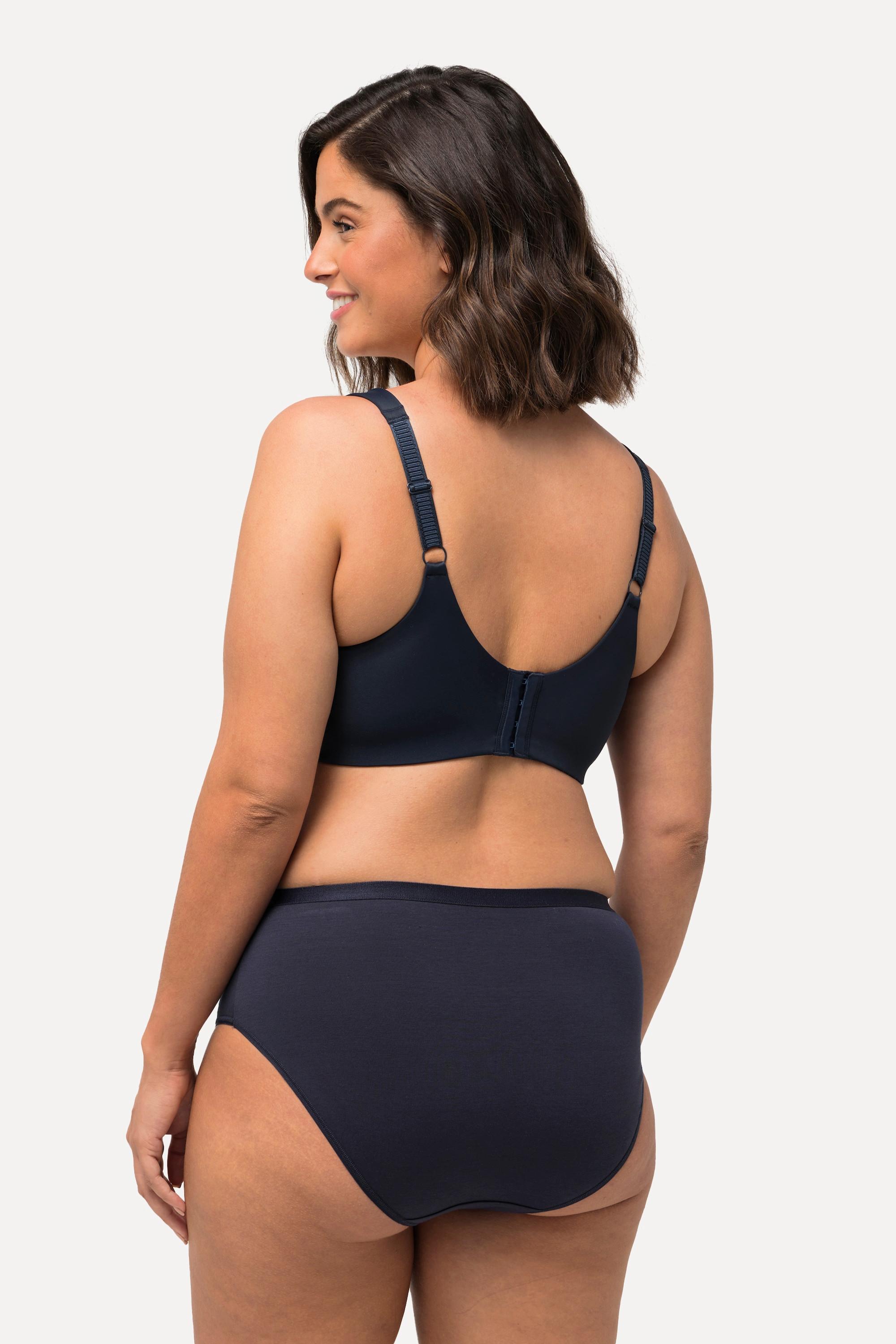 Ulla Popken  Reggiseno in microfibra senza ferretto con coppe in Spacer e coppa C-E 