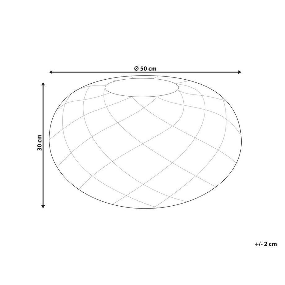 Beliani Pouf aus Baumwolle Boho BERKANE  
