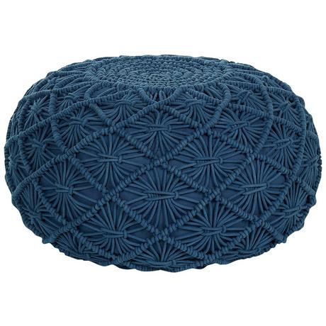 Beliani Pouf aus Baumwolle Boho BERKANE  