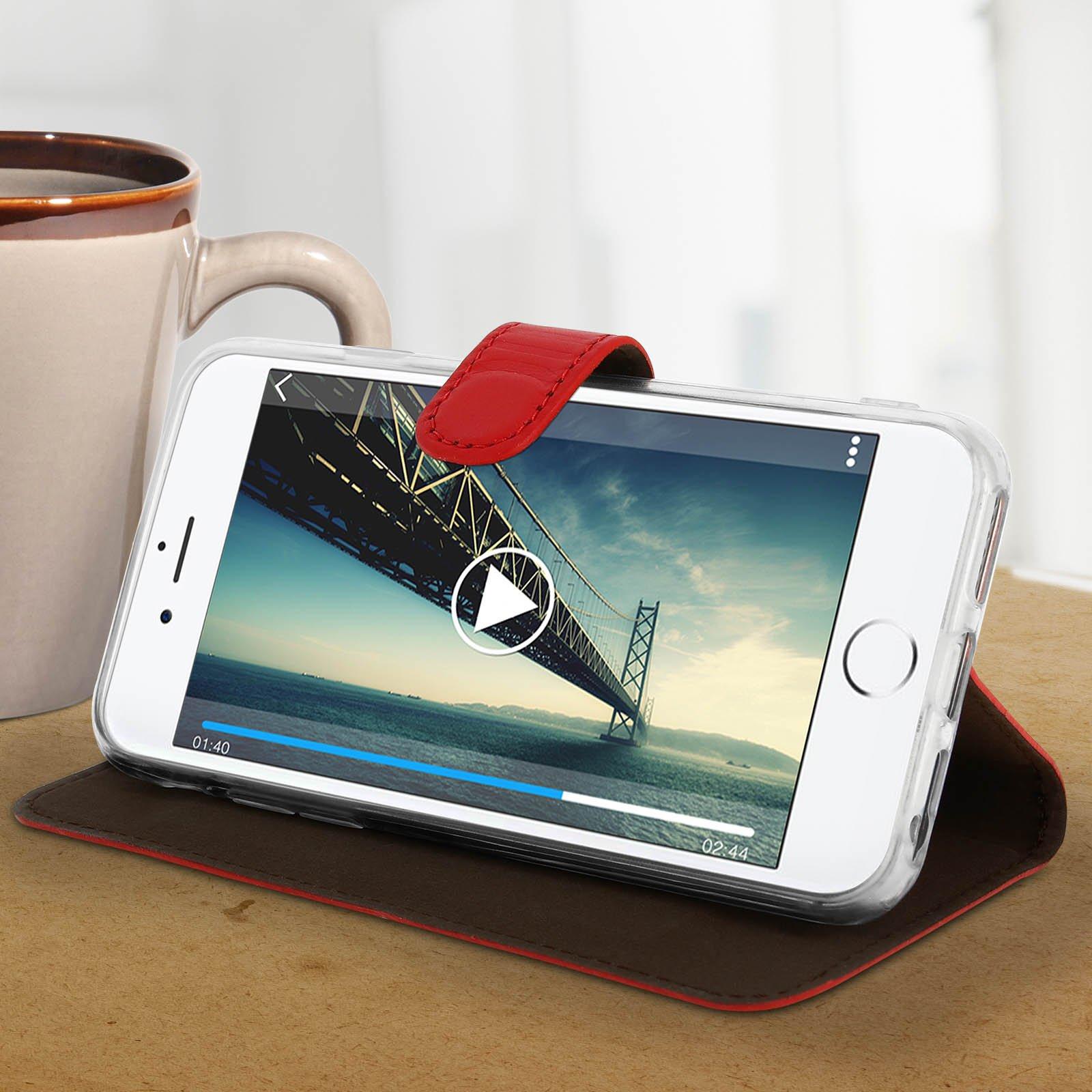 Akashi  Étui cuir iPhone SE 2022,2020,8,7,6S,6 