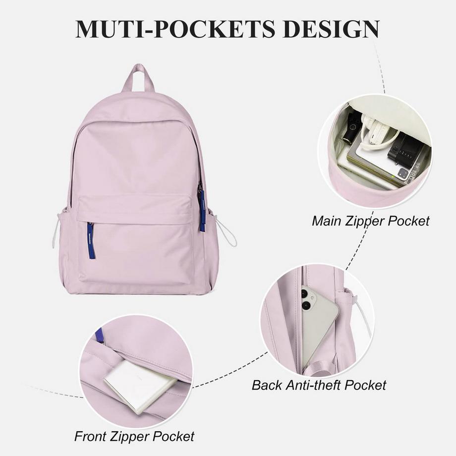 Only-bags.store Sac à Dos Scolaire Voyage Décontracté Léger Hydrofuge  