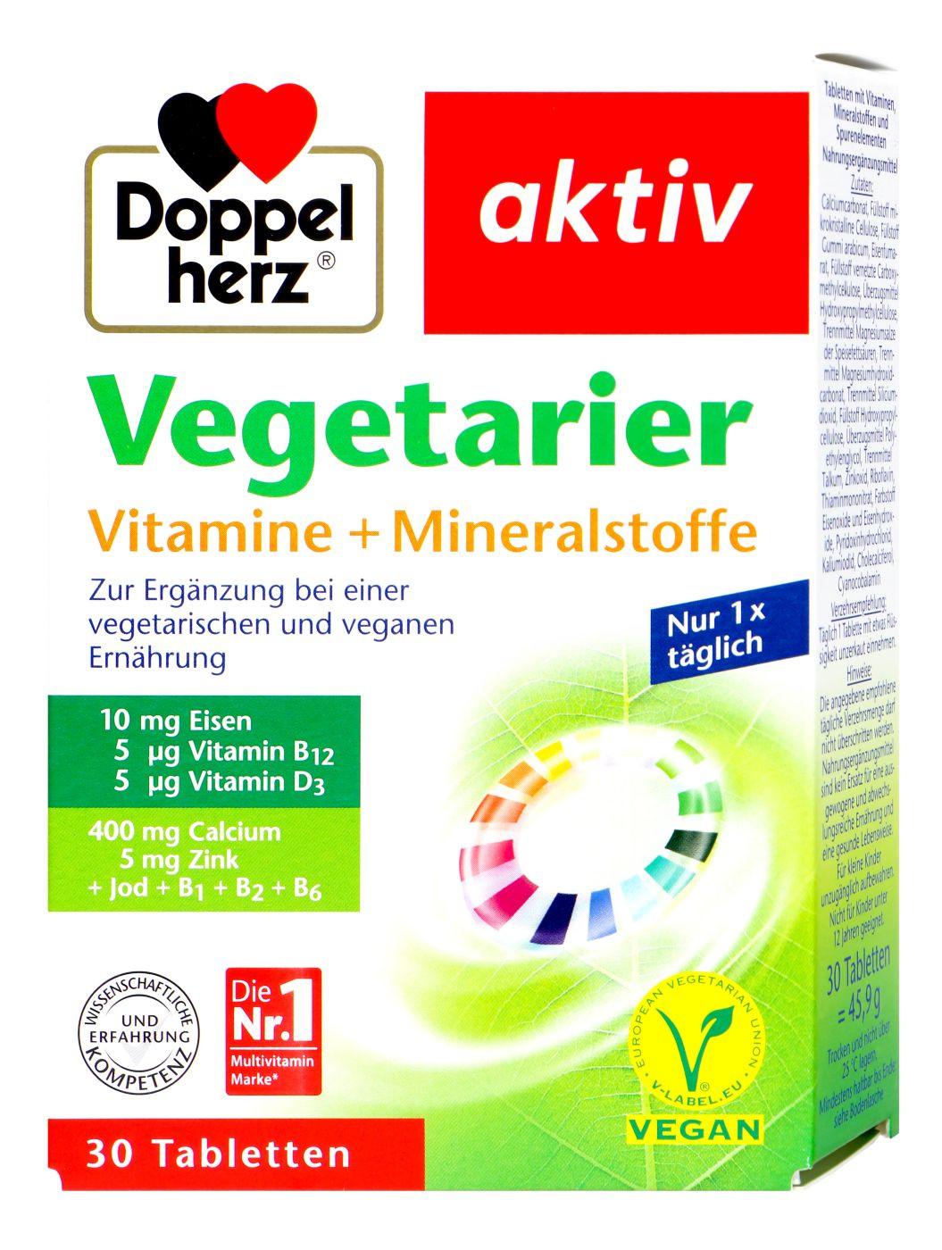 Doppelherz  Vegetarier Vitamin und Mineralstoffe 