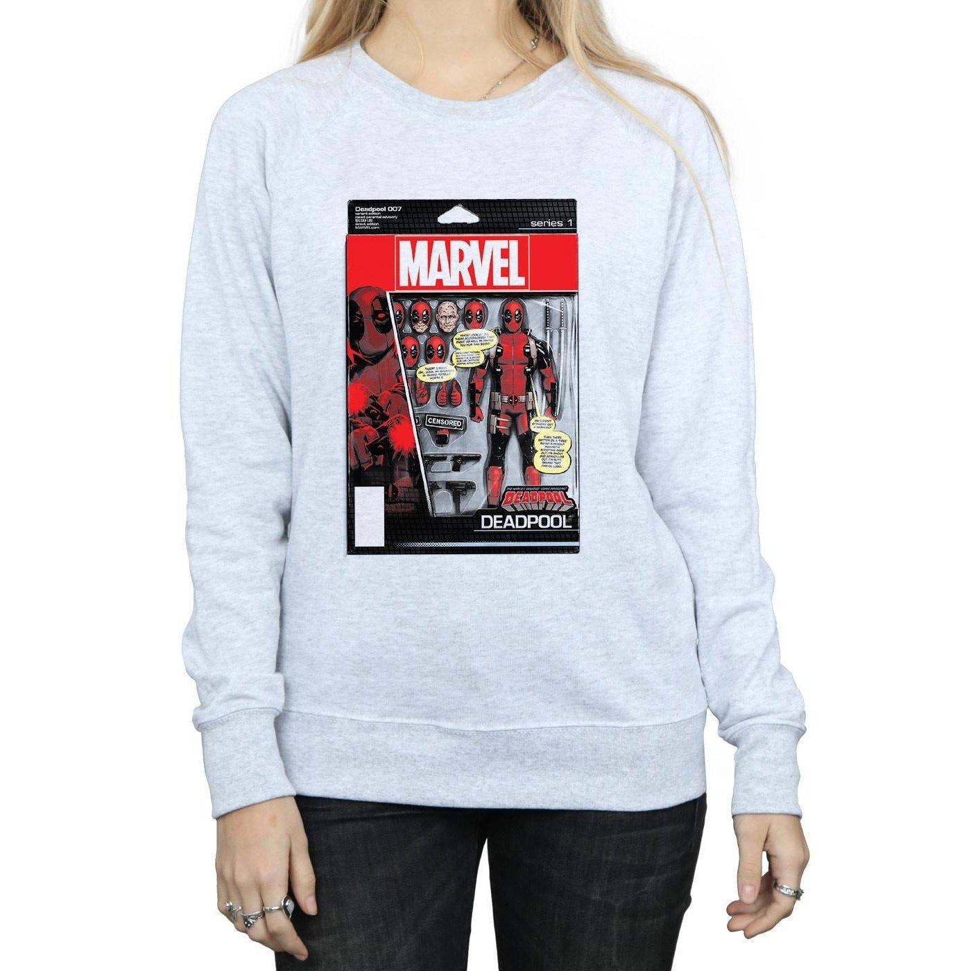 MARVEL  Deadpool Action Figure Sweatshirt 