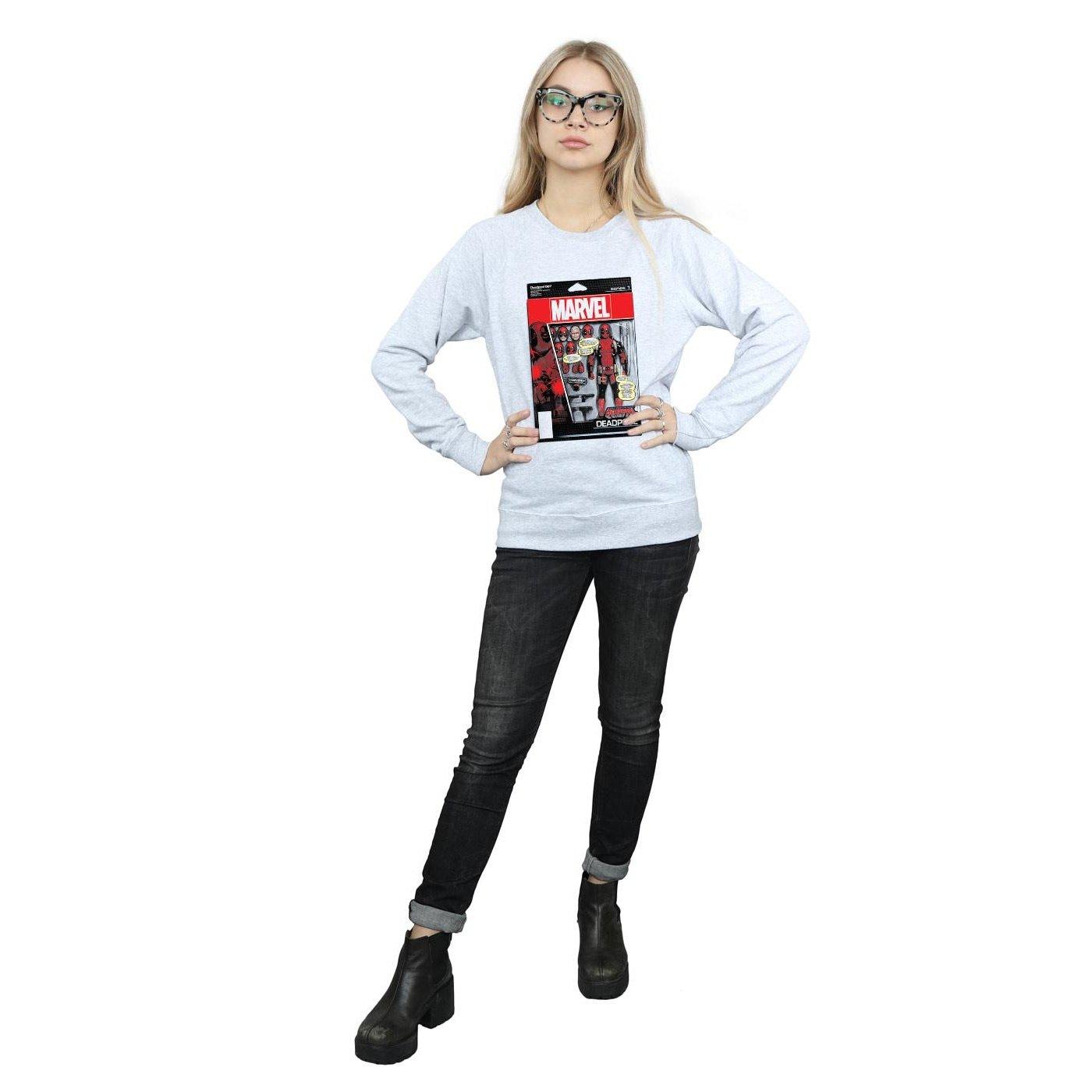 MARVEL  Deadpool Action Figure Sweatshirt 