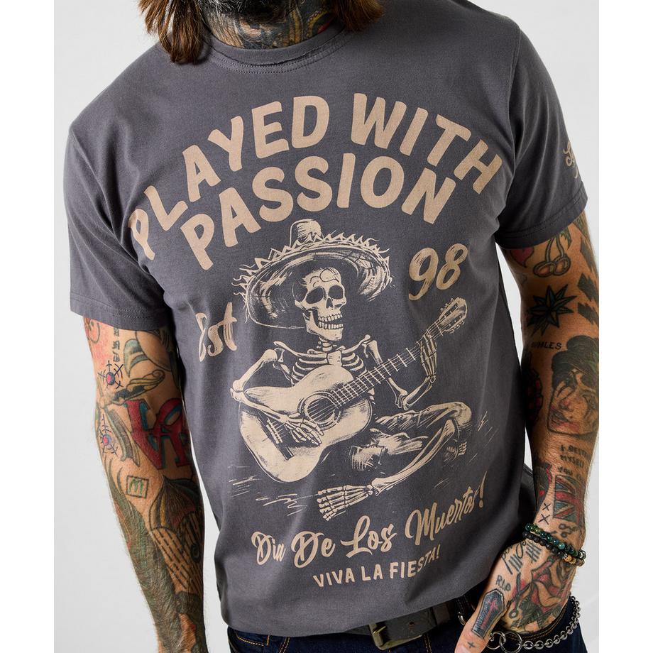 Joe Browns T-Shirt Motivo Chitarra Scheletro  