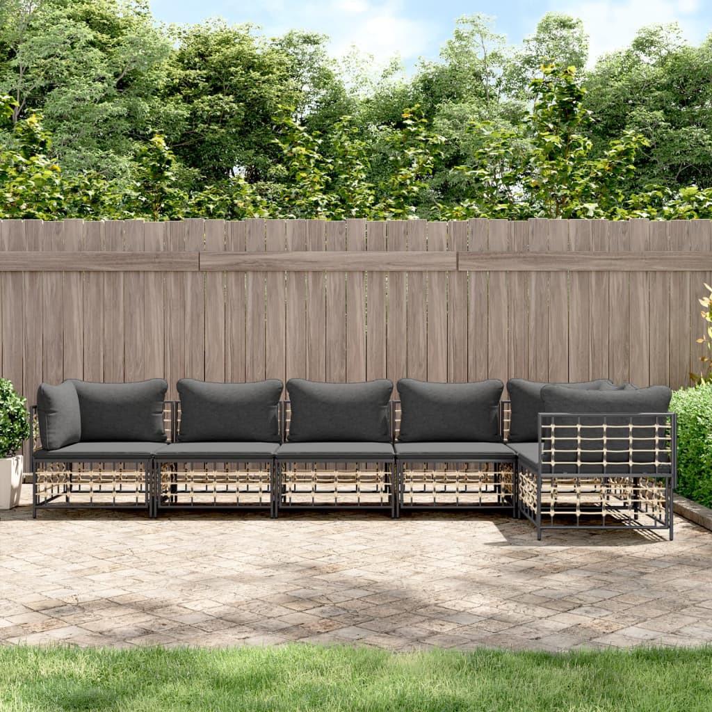 VidaXL Garten lounge set poly-rattan  