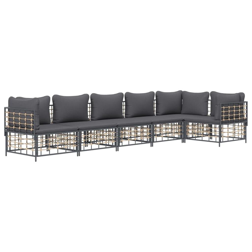 VidaXL Garten lounge set poly-rattan  