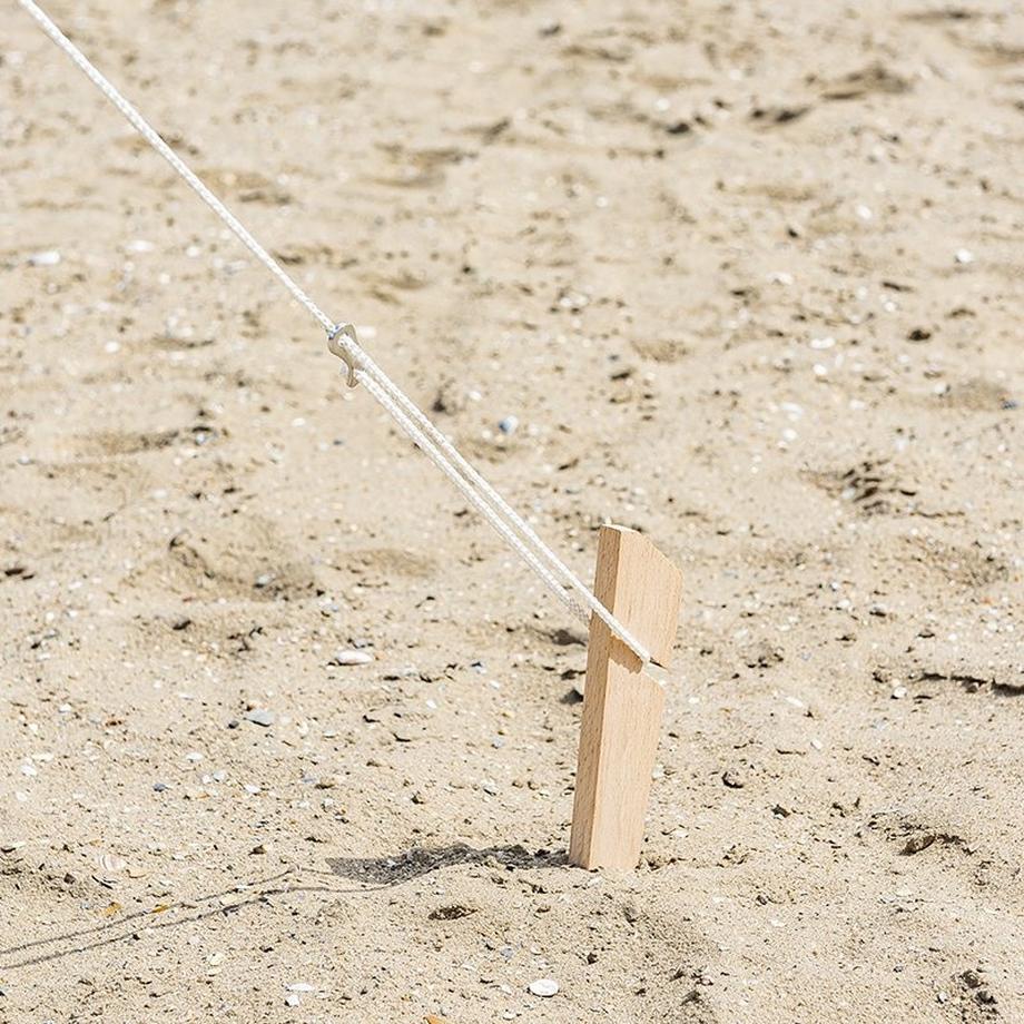 Pricenet  Picchetto per tenda 40 cm in legno 4 pezzi in sacchetto di plastica 