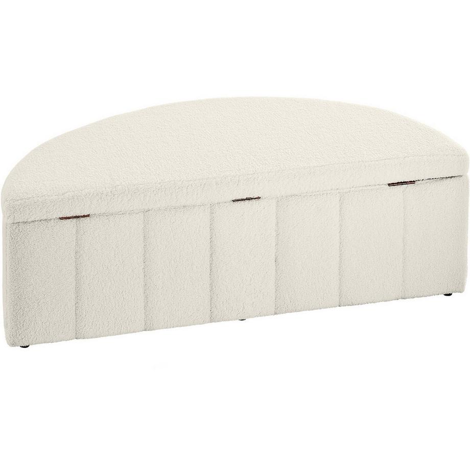 Tectake Panca imbottita Moon in velluto o bouclé  
