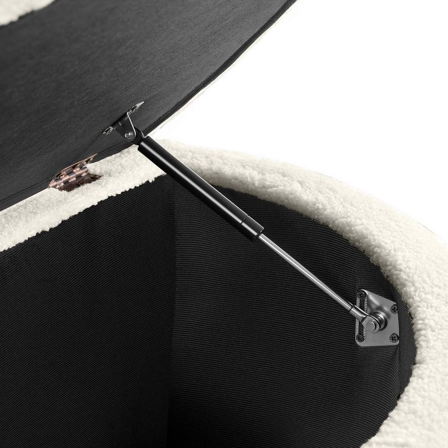 Tectake Panca imbottita Moon in velluto o bouclé  
