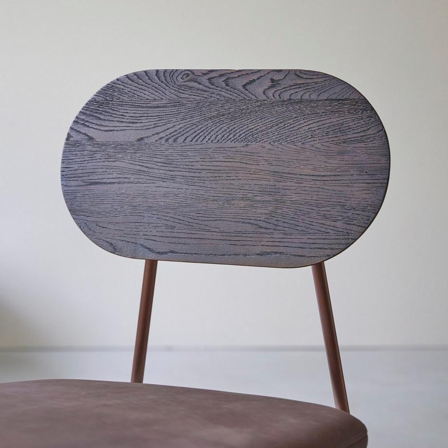 Tikamoon Fauteuil bas Mohawk choco en chêne massif Yutapi  